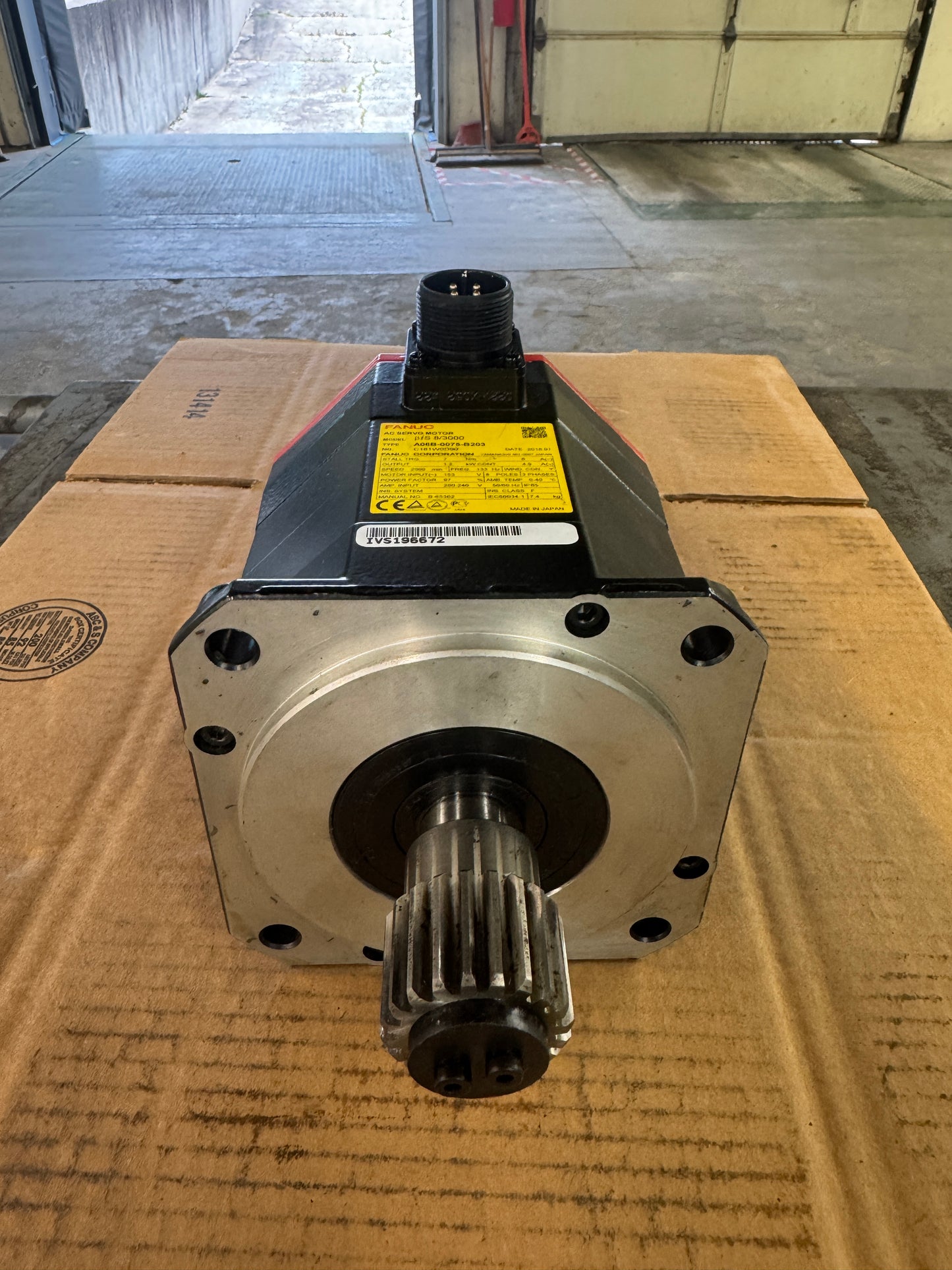 FANUC AC Servo Motor A06B-0075-B203 - 1 kW 2000 RPM