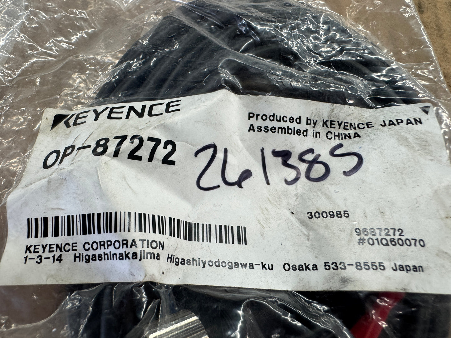 Keyence OP-87272 Connector Cable Open Box Unused