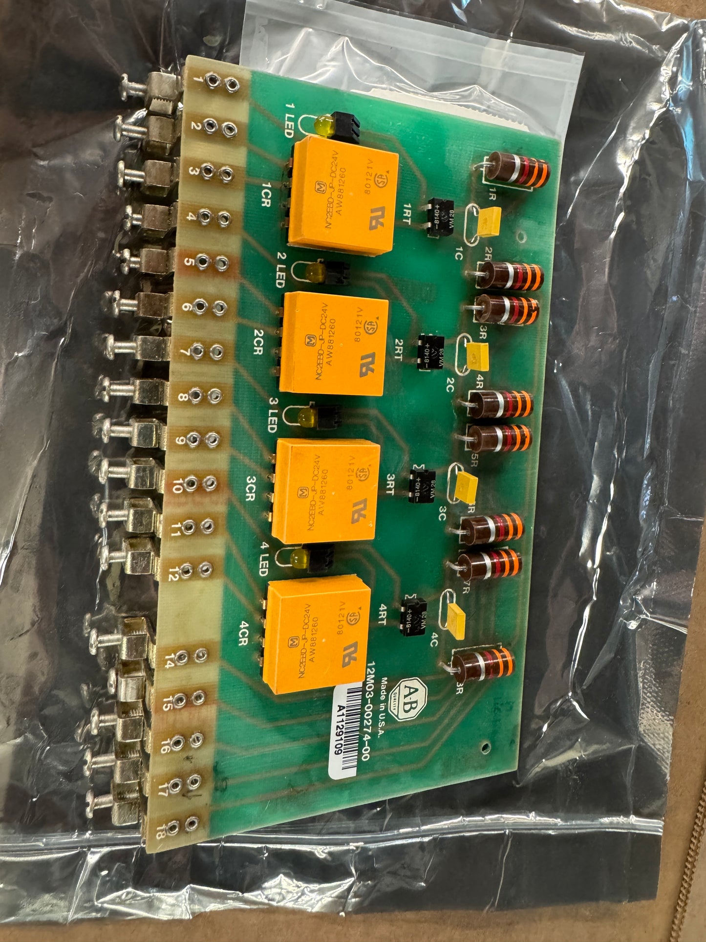 Allen-Bradley Relay Board 12M03-00274-00