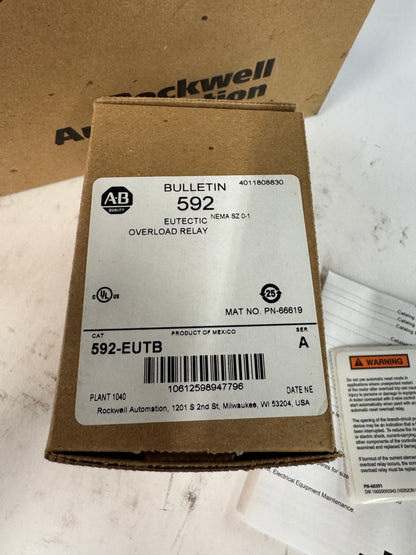 Allen-Bradley NEMA Size 1 Motor Starter 509-BOD