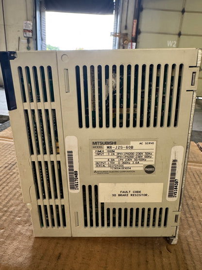 Mitsubishi MR-J2S-60B AC Servo Amplifier 200-230 VAC Untested Surplus