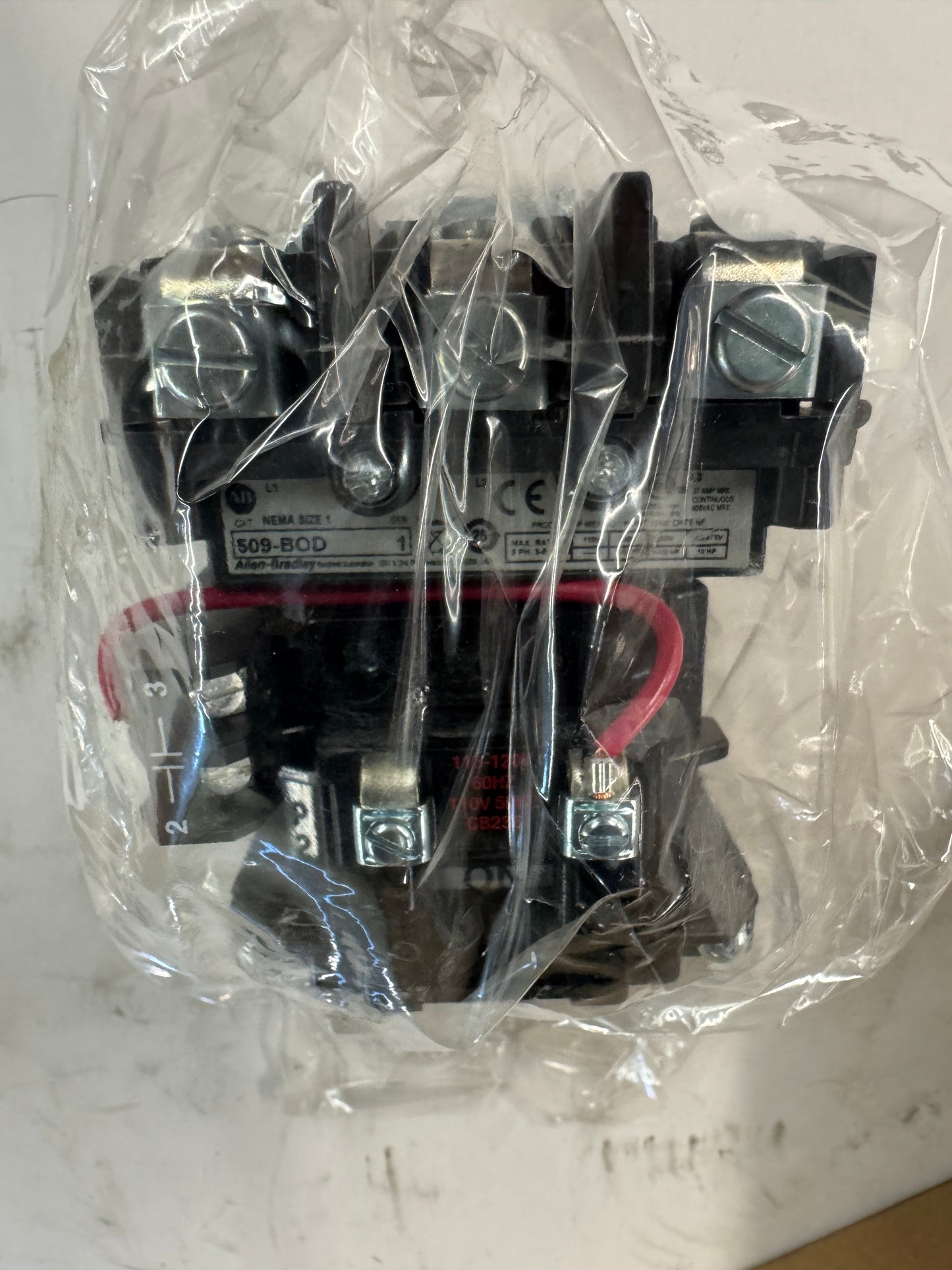 Allen-Bradley NEMA Size 1 Motor Starter 509-BOD