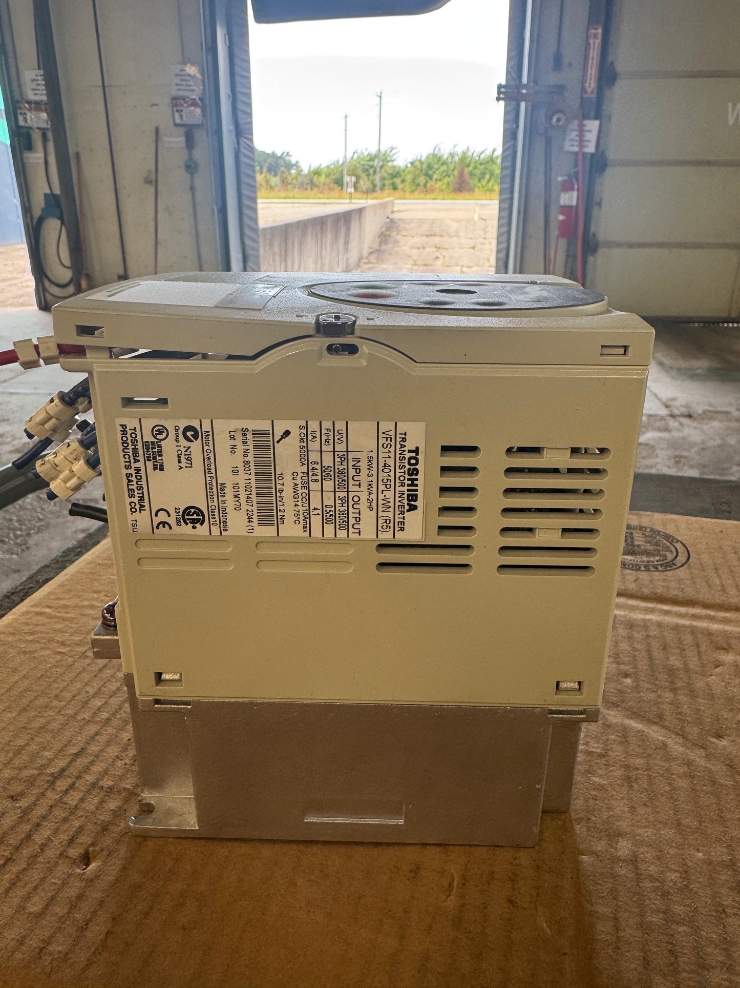 Toshiba VFD VFS11-4015PL-WN - 2 HP Variable RPM 01646