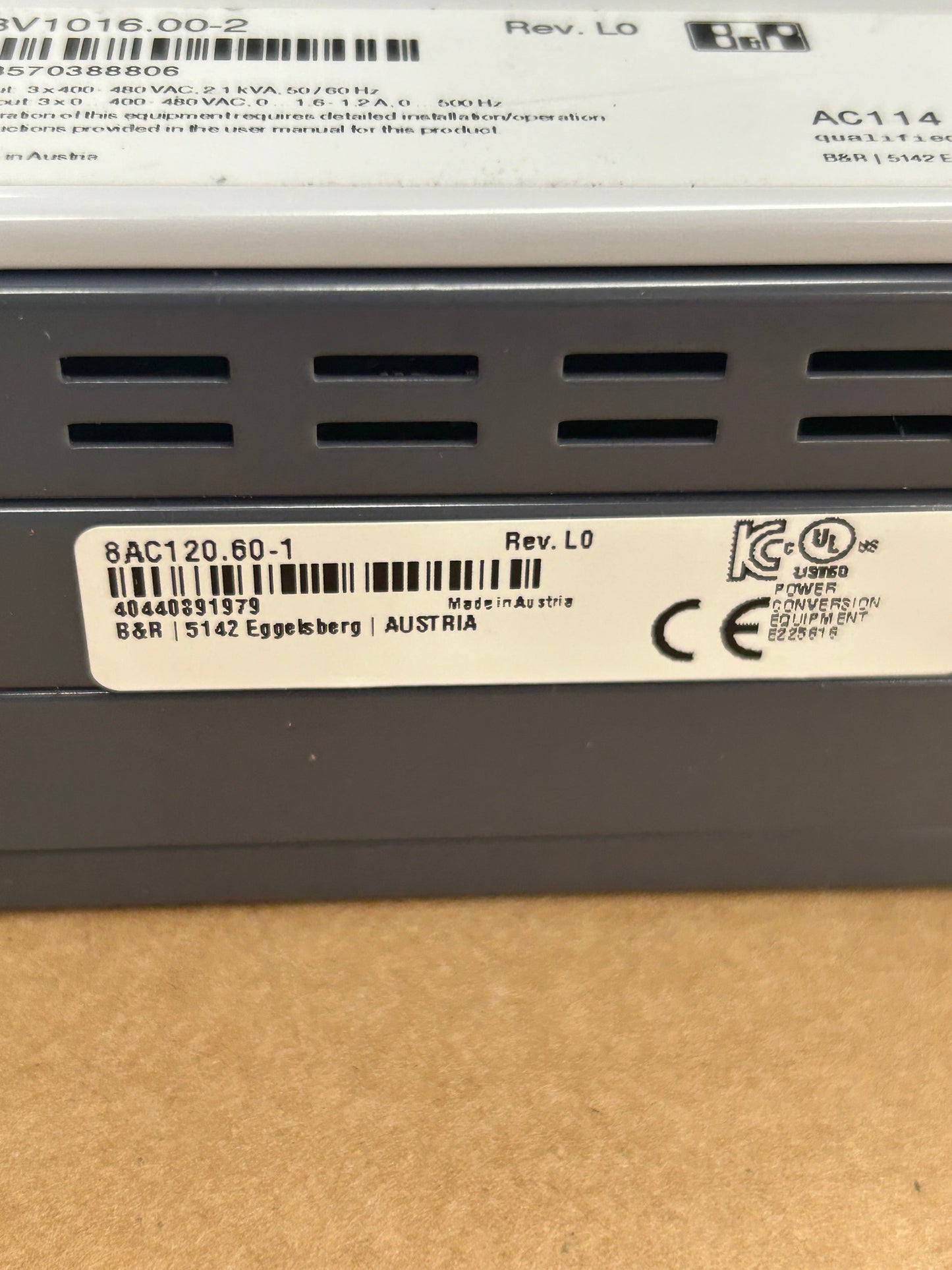 B&R Automation Servo Drive 8V1016.00-2 m00895