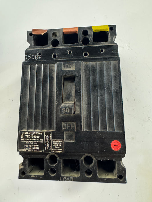 General Electric Circuit Breaker TED136050 600 VAC