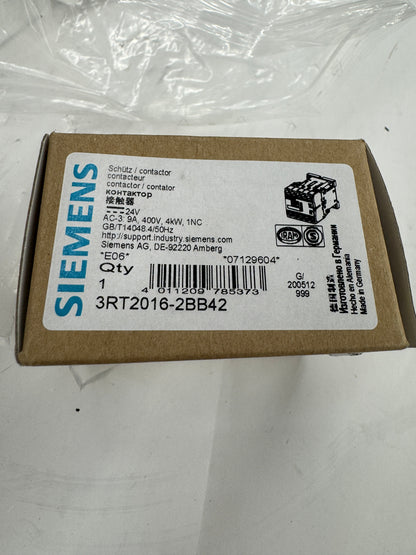 Siemens Power Contactor 3RT2016-2BB42