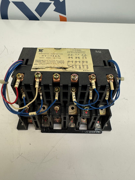 Yaskawa Electric Magnetic Contactor HV-75AP2 600V MAX