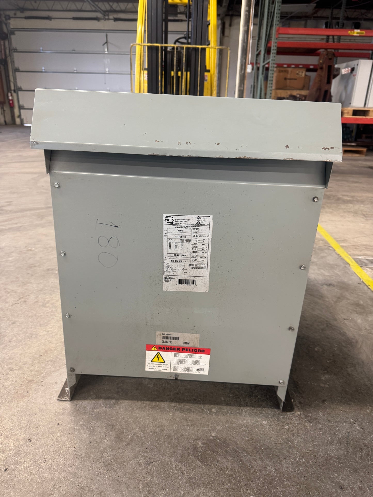 Hammond Power Solutions NMK045KB Three Phase Dry Type Transformer Untested Surplus