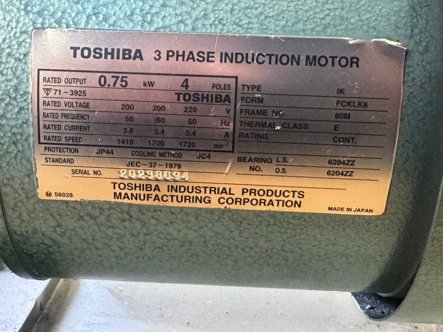 Tokuda Oil Sealed Rotary Vacuum Pump DRP-360II 0.067 Pa Ultimate Vacuum