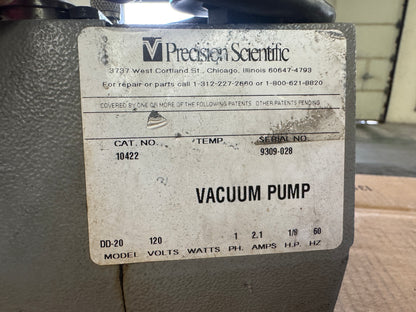Precision Scientific Vacuum Pump 10422