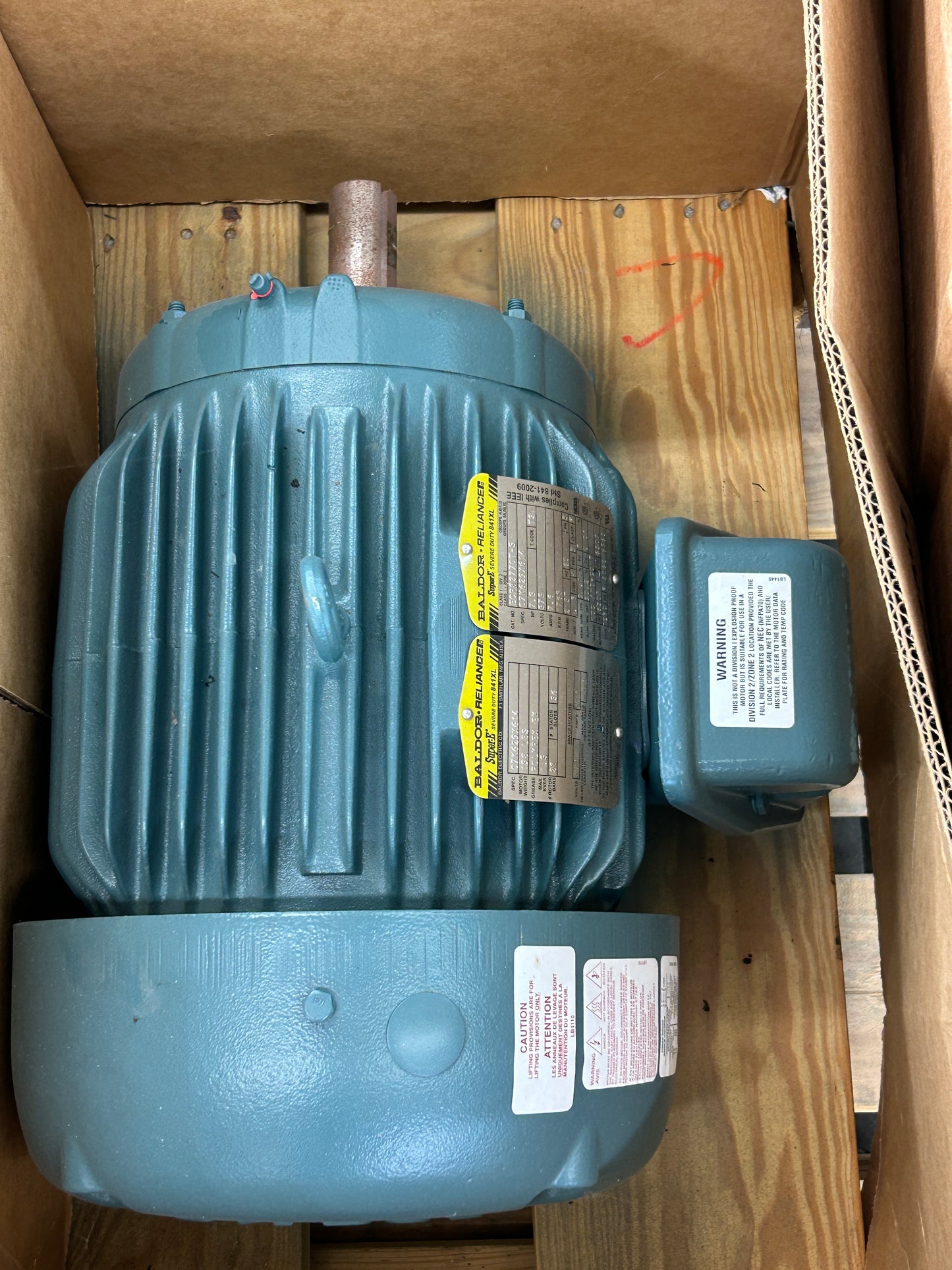 Baldor-Reliance Severe Duty Motor ECP83770T-5 - 7 HP 1800 RPM