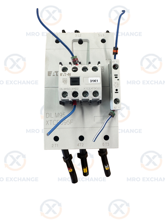 Eaton XTCE095F IEC Contactor 24 27VDC Coil Untested Surplus