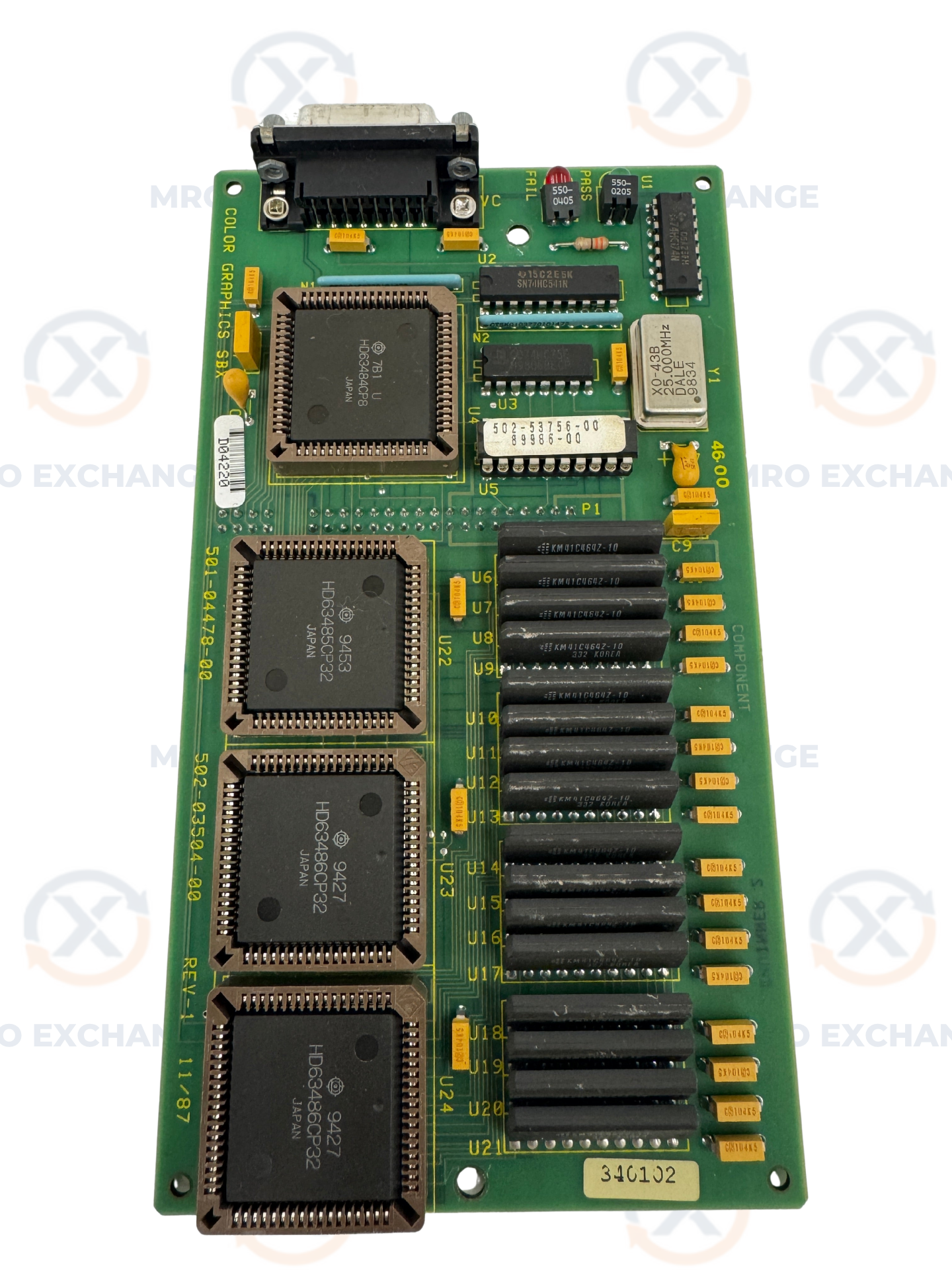 Giddings and Lewis Color Graphics SBX Board 502-03504-00