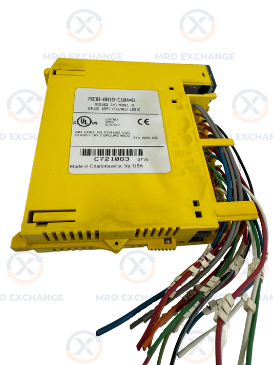 Fanuc I/O Module A03B-0819-C104#D 24V DC m00492