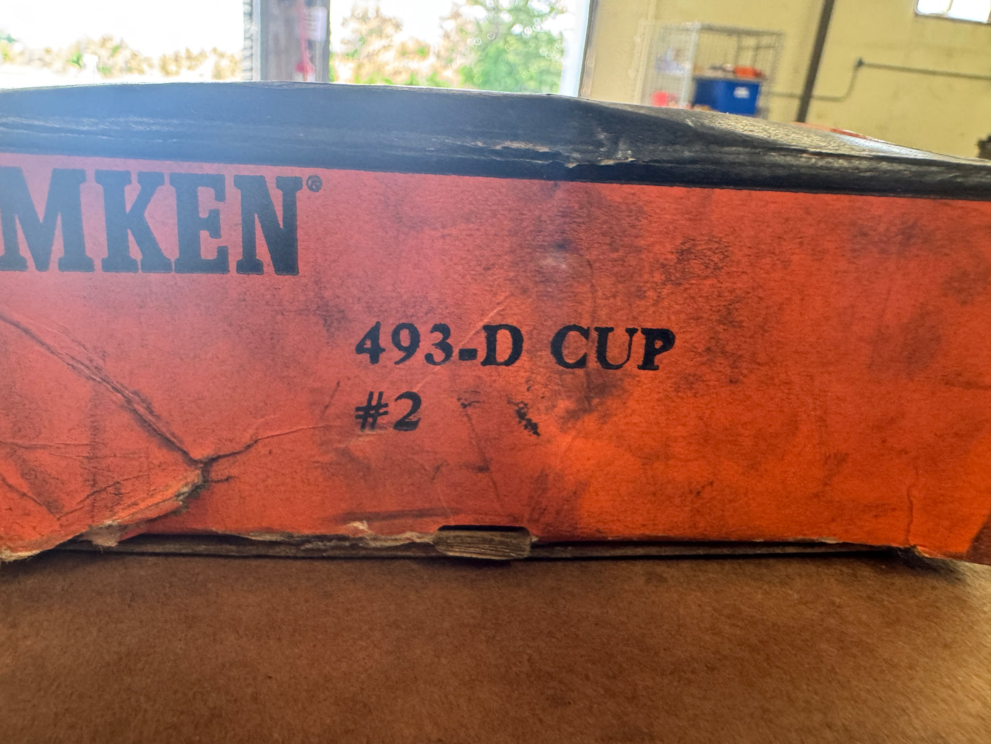 Timken Tapered Roller Bearing Double Cup 493-D 5.375 x 2.125 In.
