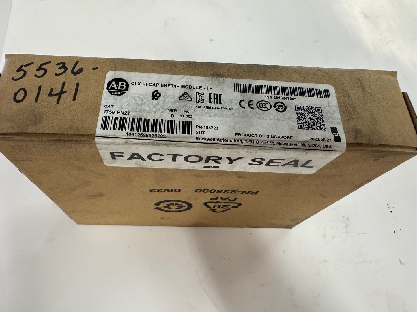 Allen-Bradley EtherNet/IP Bridge Module 1756-EN2T