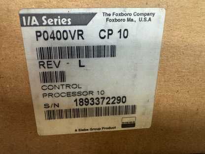 Foxboro P0400VR I/A Series CP10 Control Processor Factory Sealed