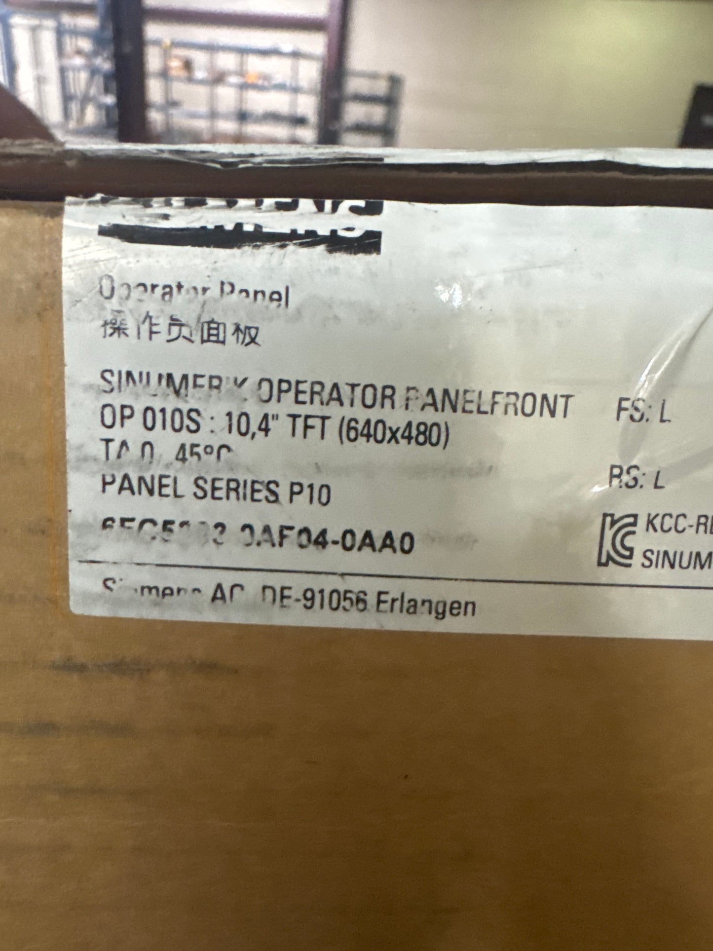 Siemens HMI 6FC5203-0AF04-0AA0 24V DC