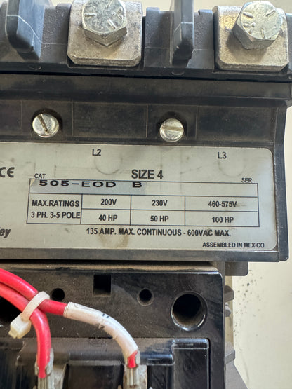 Allen-Bradley Contactor 505-EOD