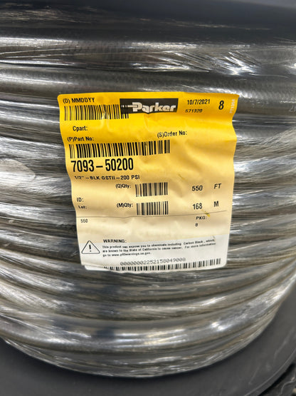 Parker Air Hose 7093-50200 1/2 In. ID 200 PSI m00872