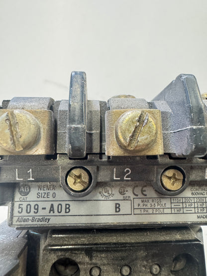 Allen-Bradley Motor Starter 509-AOB
