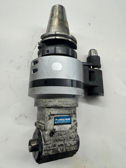 BIG Daishowa Right Angle Head BCV50-AG90/NBS10W-230 | CAT50 | NBS10W Collet Chuck Output, 230 Mm Gauge Length | Orientation: Radial