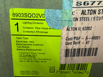 Square D Lighting Contactor 8903SQO2V02