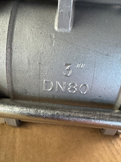 EVAC Pneumatic Actuated Ball Valve PVX-3"-NPTF-FB-MT35-NC 3 In. DN80 NPTF PN63