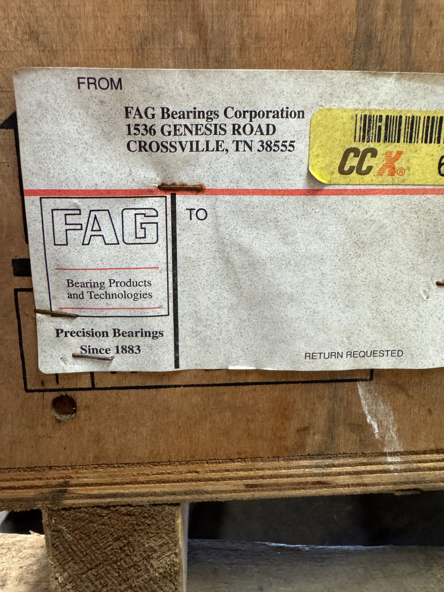 FAG Spherical Roller Bearing 24040BS.MB 200 x 310 x 109 mm