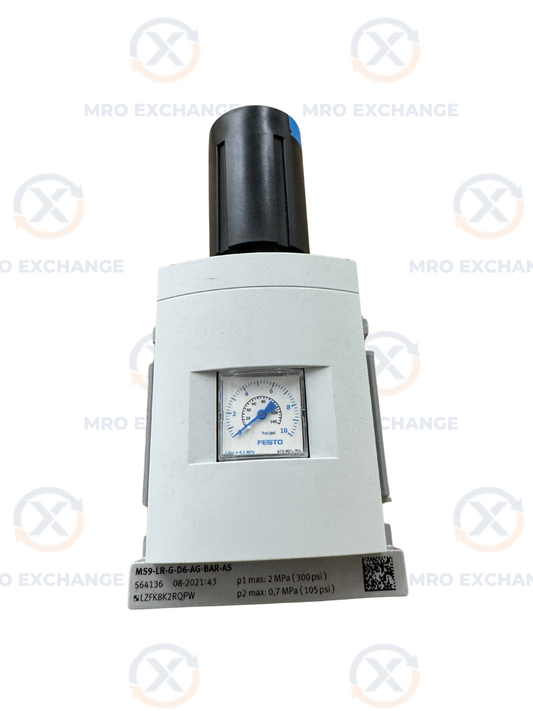 Festo Pressure Regulator MS9-LR-G-D6-AG-BAR-AS G1 105 PSI