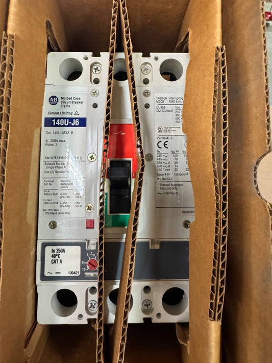 Allen-Bradley Molded Case Circuit Breaker 140U-J6D3-D25 480V