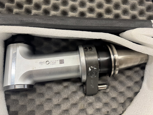 Alberti Right Angle Head T90-3.5 | CAT50 | ER32 Output, 40 Bar Coolant | Orientation: Radial | Coolant Through