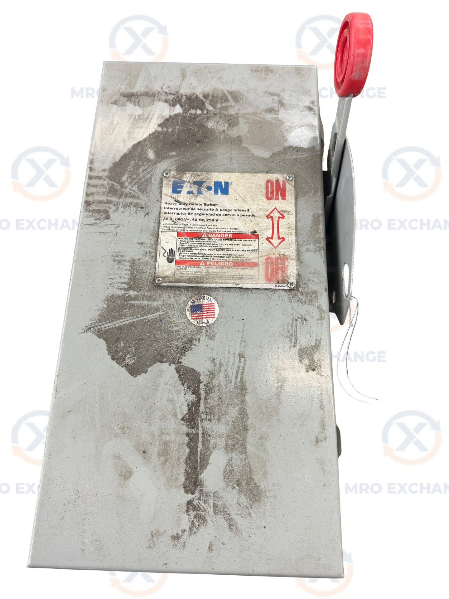 Eaton Heavy Duty Safety Switch 30-43074-2 600V AC / 250V DC
