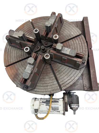 Pratt & Whitney Motorized Rotary Table | 36 in. Table Diameter | Orientation: Axial