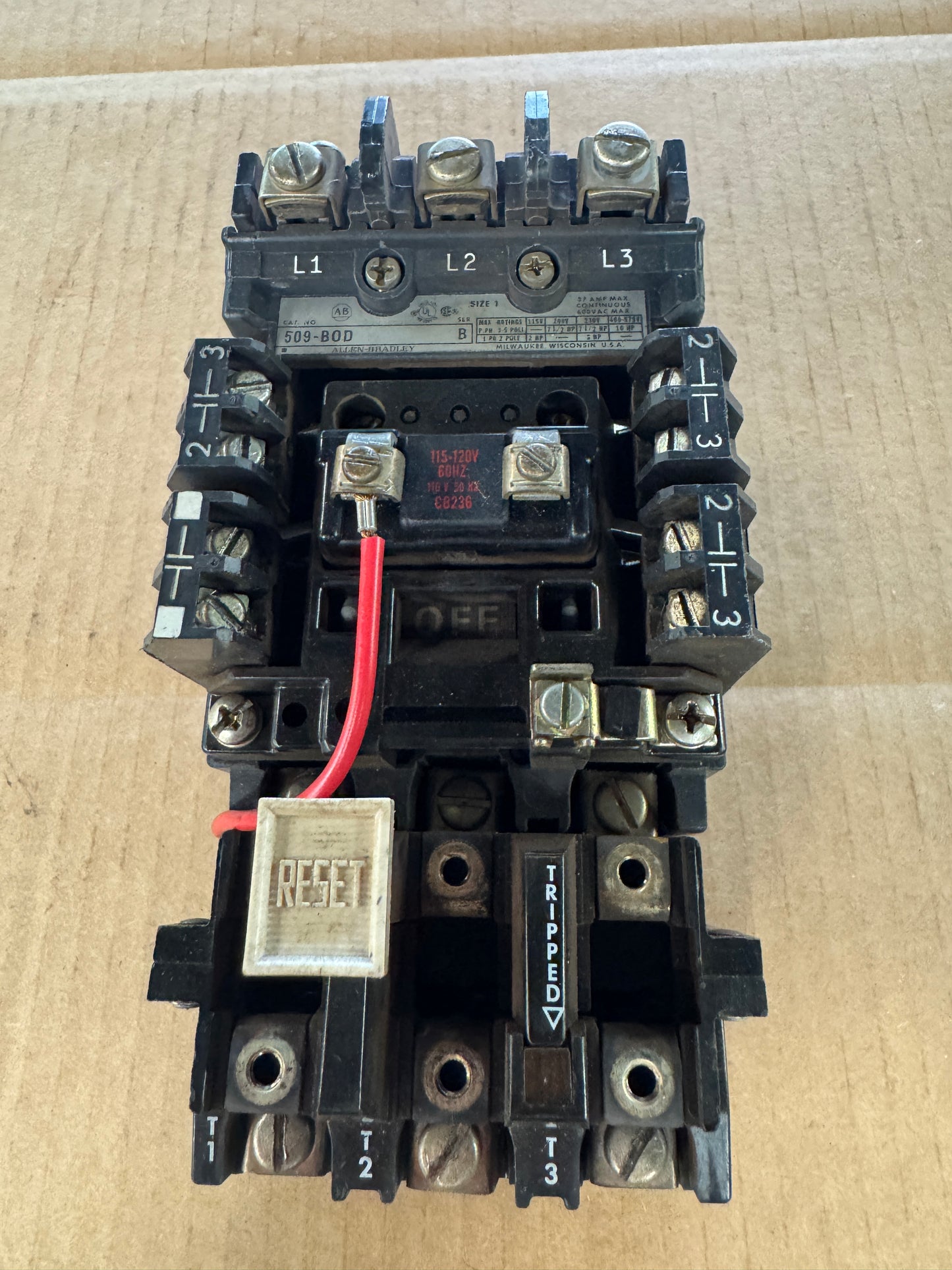 Allen-Bradley 509-BOD Motor Starter