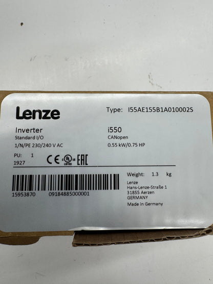 Lenze Inverter I55AE155B1A010002S 230/240V AC