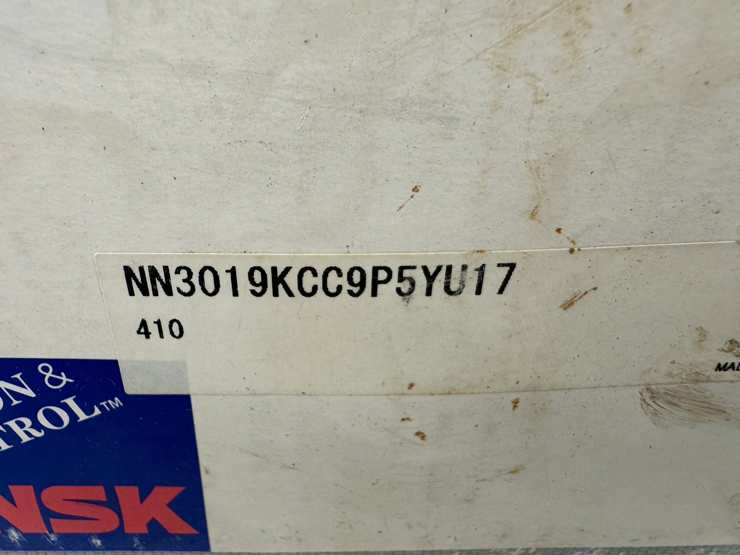 NSK Cylindrical Roller Bearing NN3019KCC9P5YU17 95 x 145 x 37 mm