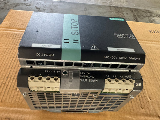 Siemens 6EP1436-3BA00 Power Supply Untested Surplus