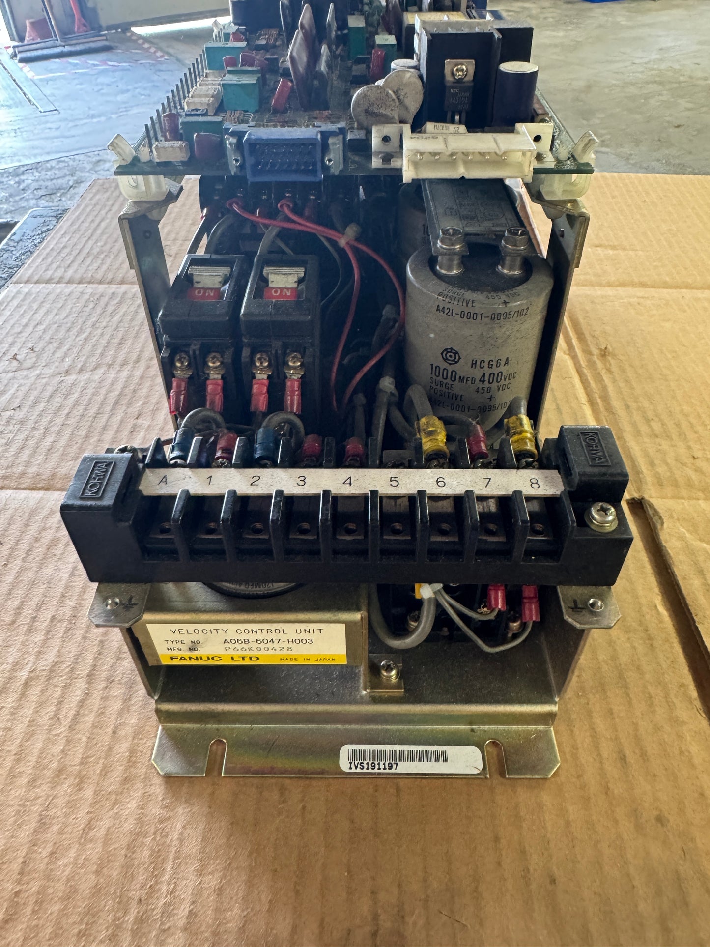 Fanuc A06B-6047-H003 Velocity Control Unit Untested Surplus