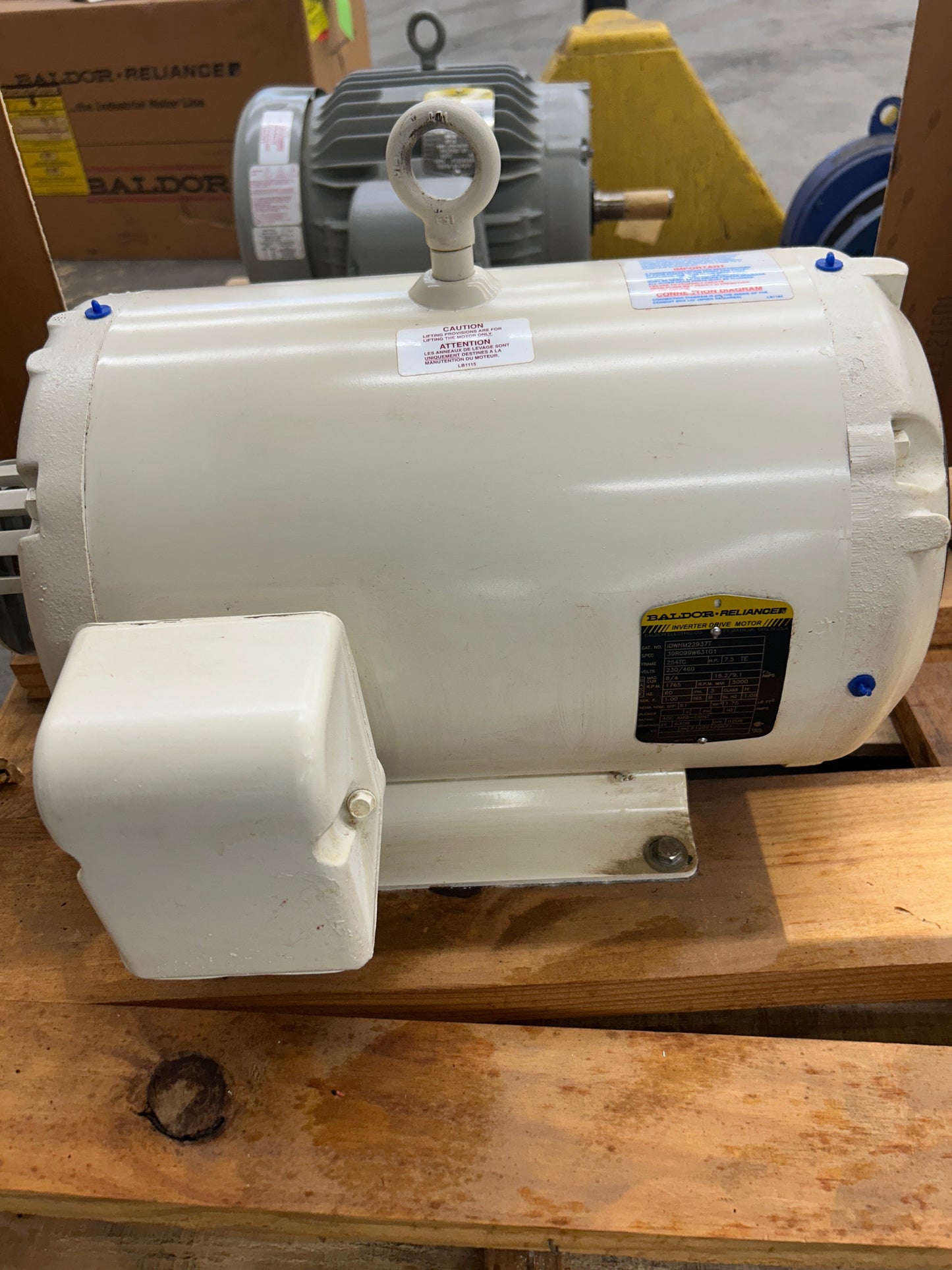 Baldor-Reliance Inverter Drive Motor IDWNM22937T - 7 HP 1800 RPM