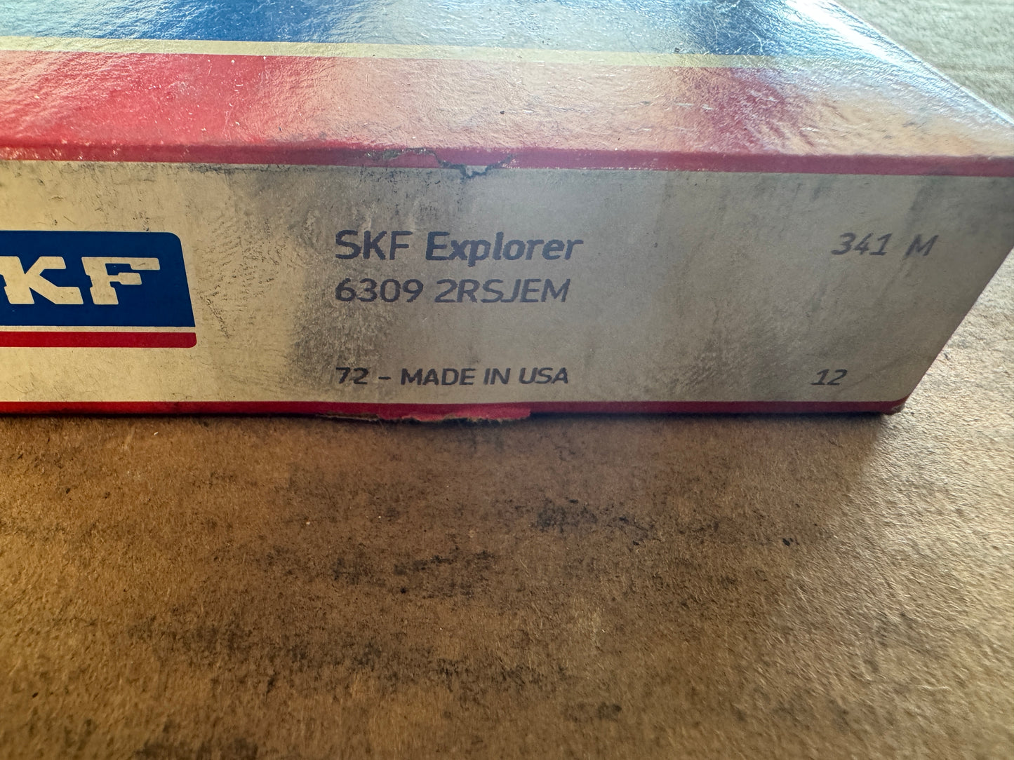 SKF Deep Groove Ball Bearing 6309-2RSJEM 45 x 100 x 25 mm