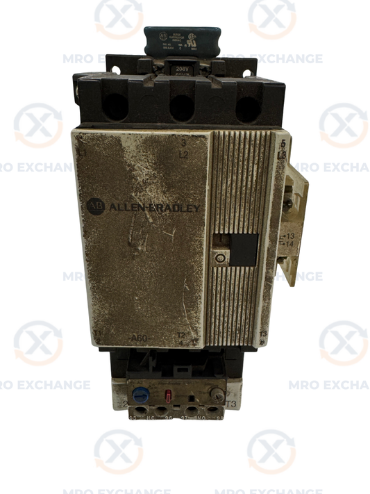 Allen-Bradley Contactor with Overload Relay 100-A60N*3 with 193-A1K3 600 VAC MAX