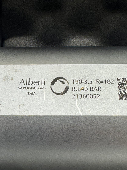 Alberti Right Angle Head T90-3.5 | CAT50 | ER32 Output, 40 Bar Coolant | Orientation: Radial | Coolant Through