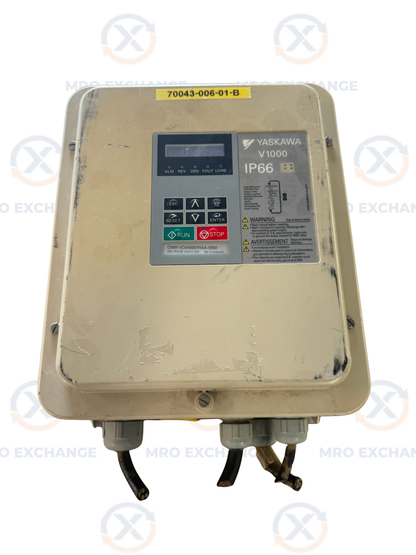 Yaskawa Variable Frequency Drive CIMR-VC4A0007HAA-0080 - 3 kW Variable RPM