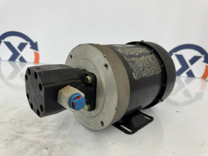 John S. Barnes Corporation (Leeson Electric Corporation) AC Motor C6134FZ2A - 1 HP 3450 RPM