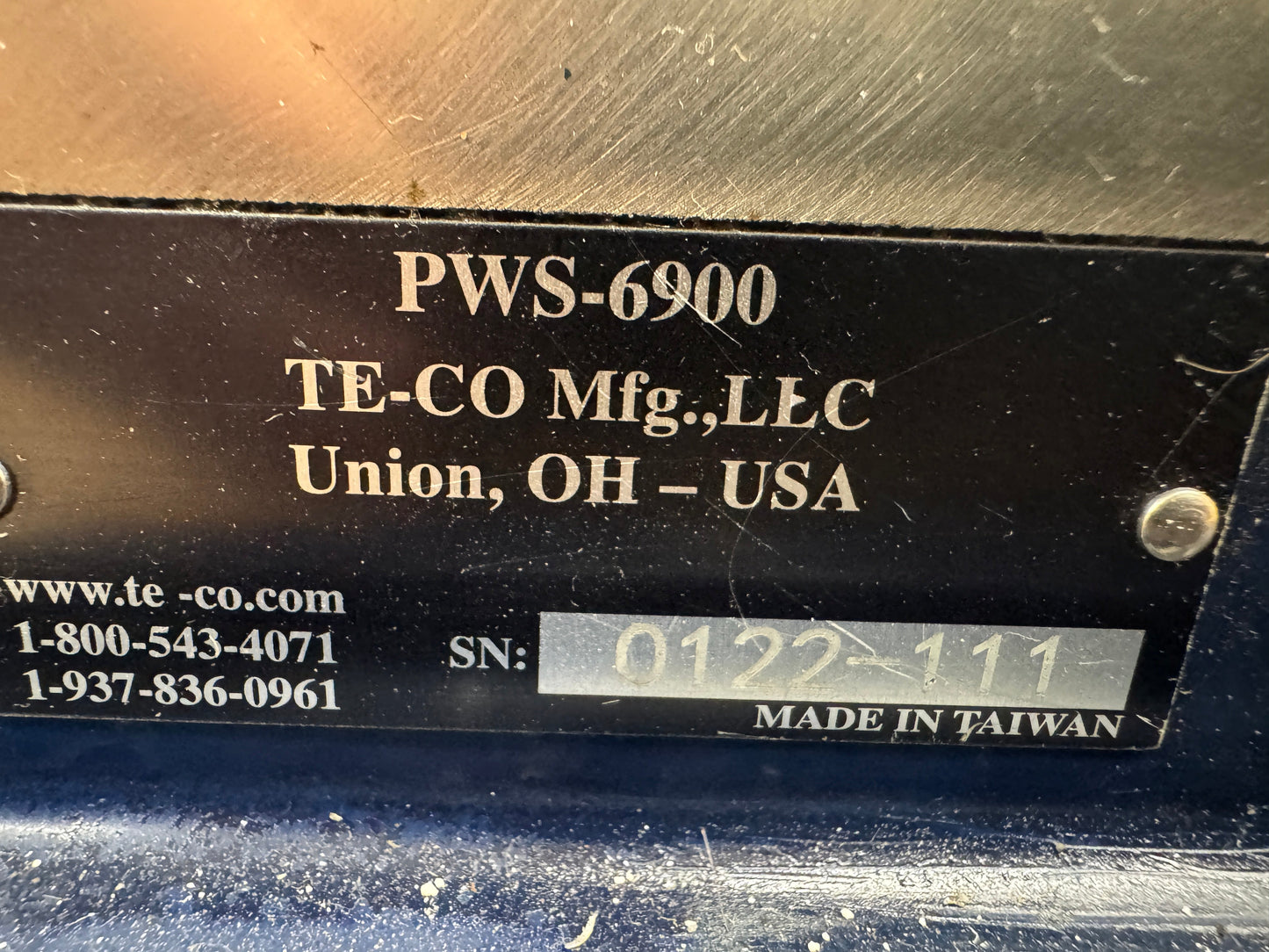 TE-CO Mfg Machine Vise PWS-6900 | 6 In. Jaw Width, 9 In. Jaw Opening m00844