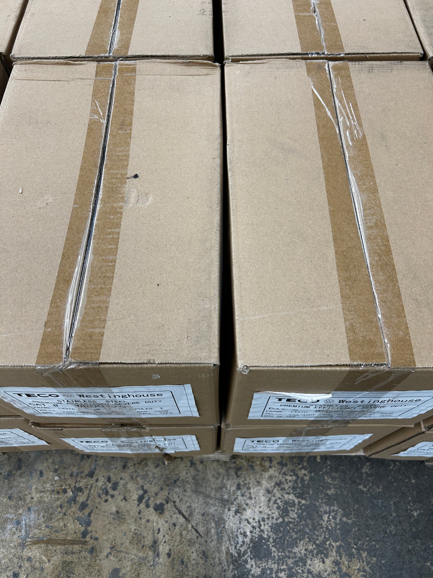 TECO Westinghouse Stainless Steel AC Motor WR0012C - 1 HP 3600 RPM