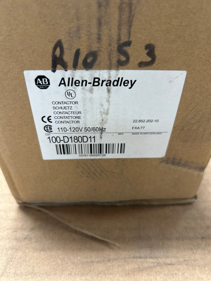 Allen-Bradley IEC Contactor 100-D180D11 110/120V AC