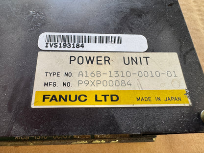 Fanuc A16B-1310-0010-01 Power Unit 200/220/250V AC Untested Surplus
