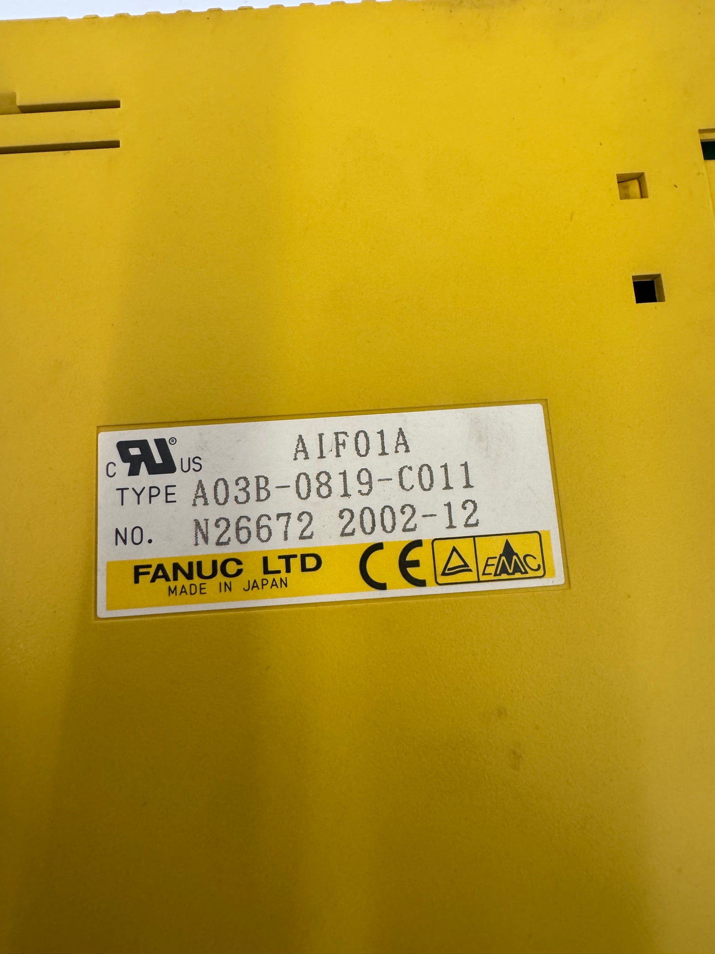 Fanuc Ltd I/O Module A03B-0819-C011